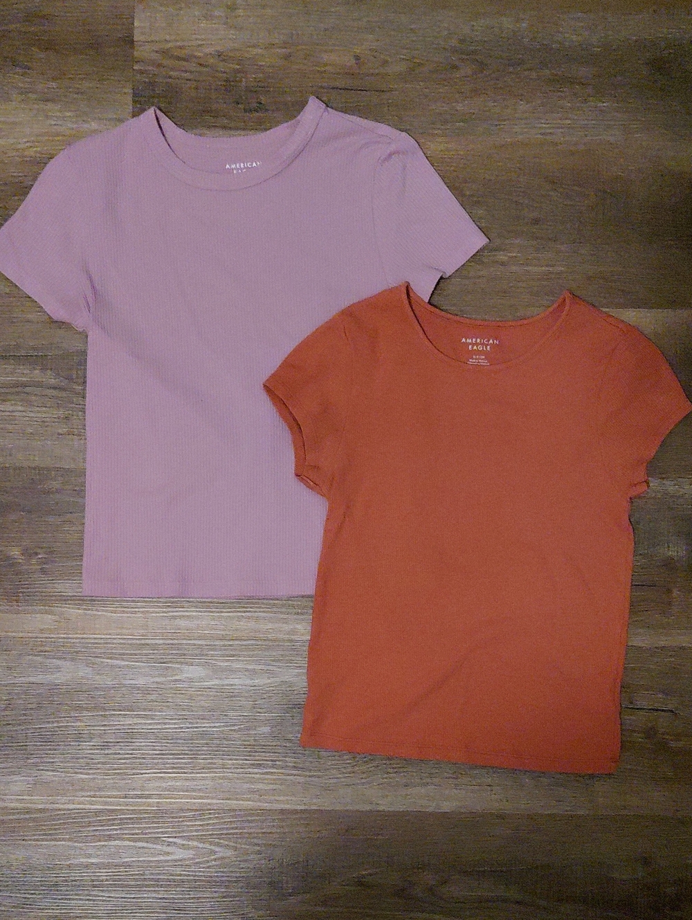 American Eagle Outfitters Kids Short Sleeve Tees - Mauve & Rust